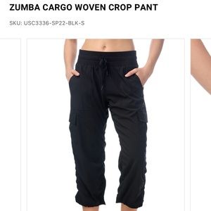 NWT women’s Kyodan Zumba Woven Crop Pant size M